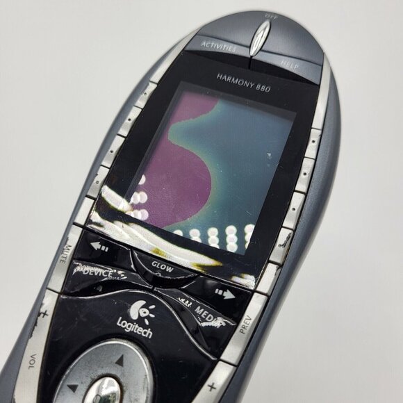 Logitech Harmony 880 LCD Universal Remote Control ONLY Damaged SCREEN - Picture 5 of 7